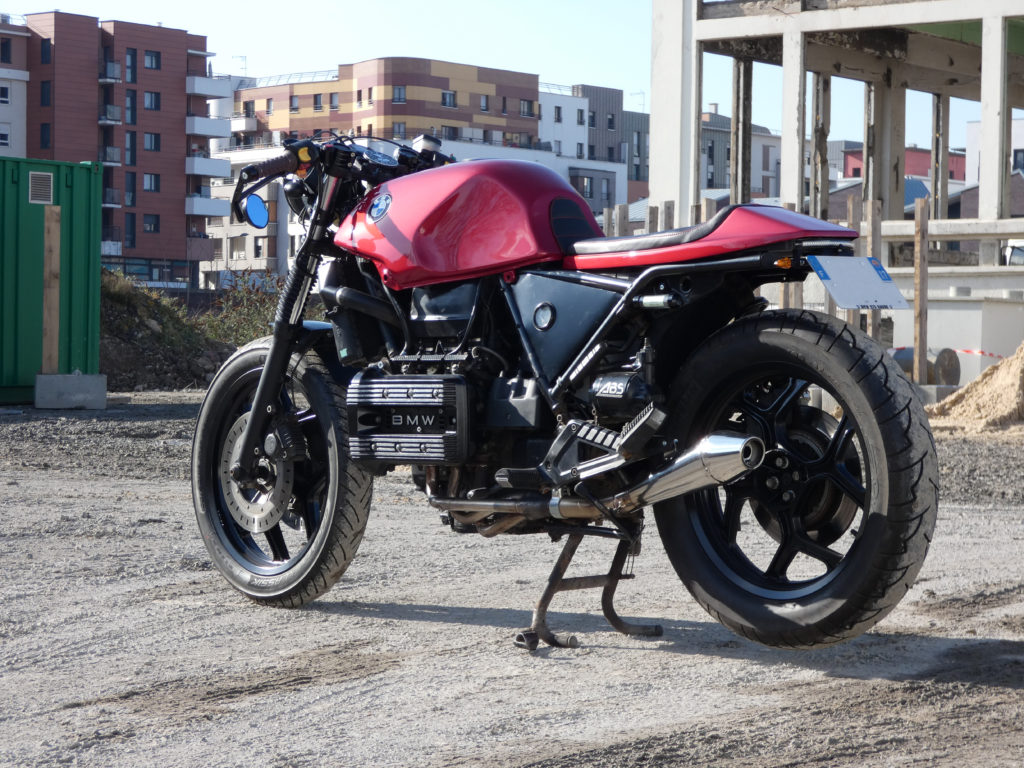 Bmw k75 deals cafe racer exhaust