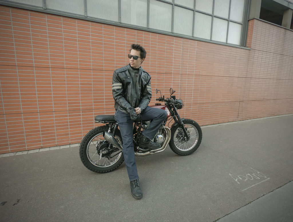 Cycle hot sale leather jacket